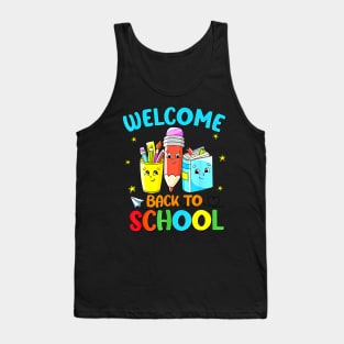 Funny Welcome Back To School Gifts For Teachers And Students Tank Top